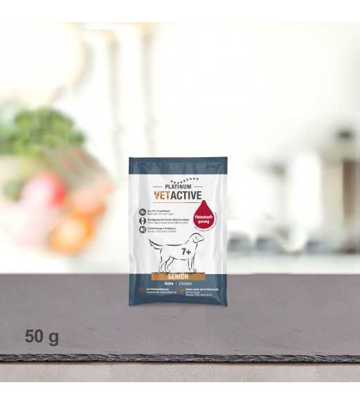 50 gram PLATINUM Vetactive Senior Hundefoder foderprøve Jo ældre et dyr bliver, jo sværere er det for kroppen at opretholde fysi 50 gram PLATINUM Vetactive Senior Hundefoder foderprøve Jo ældre et dyr bliver, jo sværere er det for kroppen at opretholde fysi