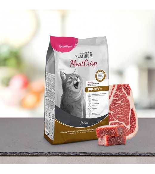 7,5 kg PLATINUM MeatCrisp Sterilised Iberico kattemad